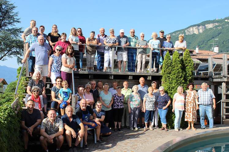 Reiseteilnehmer beim Handballausflug nach Tramin in Südtirol vom 12. bis 18. Juni 2022